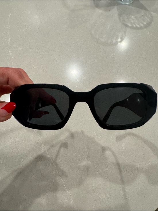 Prada Accessories - PRADA Black Women's Rectangle Sunglasses - Classic Fashion Shades